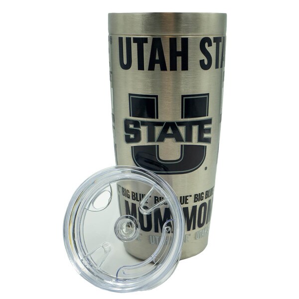 Mom Stainless Steel Tumbler Utah State 20 Oz.